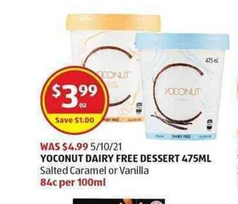 Yoconut Dairy Free Dessert 475ml