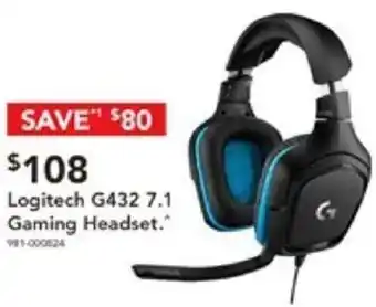 Harvey Norman Logitech G432 7.1 Gaming Headset offer