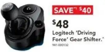 Harvey Norman Logitech 'Driving Force' Gear Shifter offer