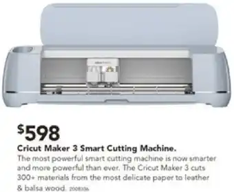 Harvey Norman Cricut Maker 3 Smart Cutting Machine offer