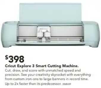 Harvey Norman Cricut Explore 3 Smart Cutting Machine offer