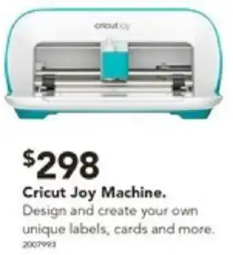 Harvey Norman Cricut Joy Machine offer