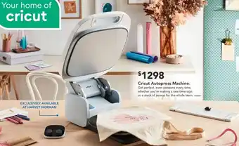 Harvey Norman Cricut Autopress Machine offer