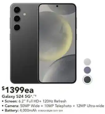 Harvey Norman Galaxy S24 5G offer