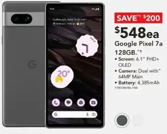 Harvey Norman Google Pixel 7a 128GB offer