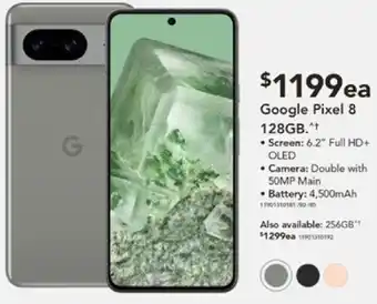 Harvey Norman Google Pixel 8 128GB offer