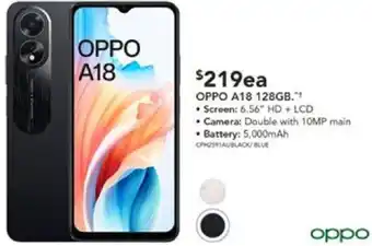 Harvey Norman OPPO A18 128GB offer