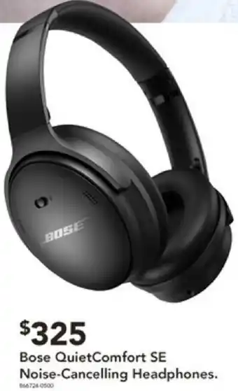 Harvey Norman Bose QuietComfort SE Noise-Cancelling Headphones offer