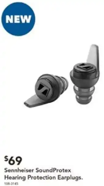 Harvey Norman Sennheiser SoundProtex Hearing Protection Earplugs offer