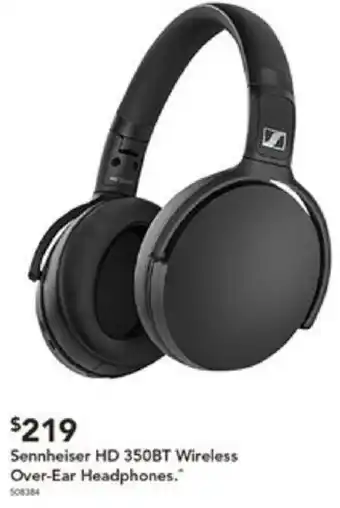 Harvey Norman Sennheiser HD 350BT Wireless Over-Ear Headphones offer