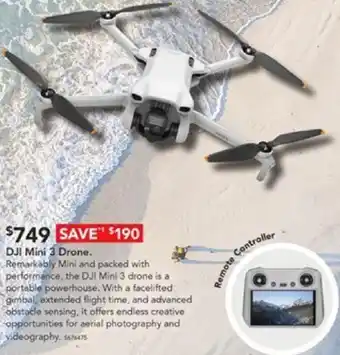 Harvey Norman DJI Mini 3 Drone offer