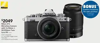 Harvey Norman Nikon Z fc Mirrorless Camera with 16-50mm + Lens Kit offer