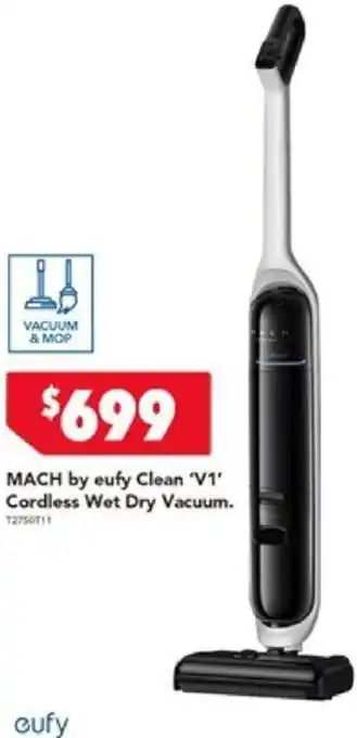 Harvey Norman MACH by eufy Clean 'V1' Cordless Wet Dry Vacuum offer