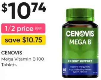 Superpharmacy CENOVIS Mega Vitamin B 100 Tablets offer