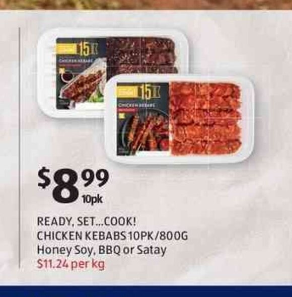 Aldi 2025 chicken kebabs