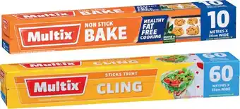 IGA Multix Baking Paper 10mx30cm or Cling Wrap 60mx33cm offer