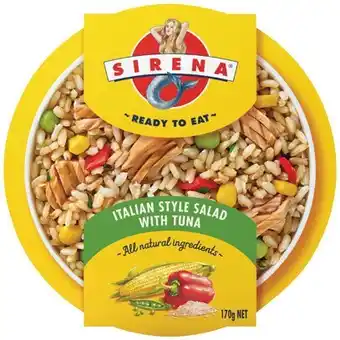 IGA Sirena Ready To Eat 170-190g Selected Varieties offer