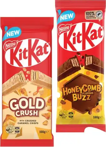 IGA NEW Nestlé Chocolate Block 118‑180g Selected Varieties offer