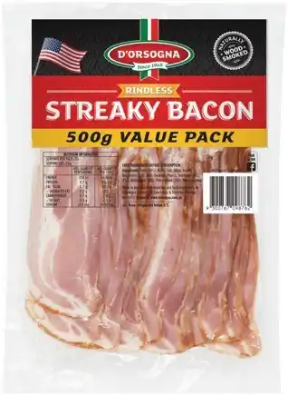 IGA D’Orsogna Premium Streaky Bacon 500g offer