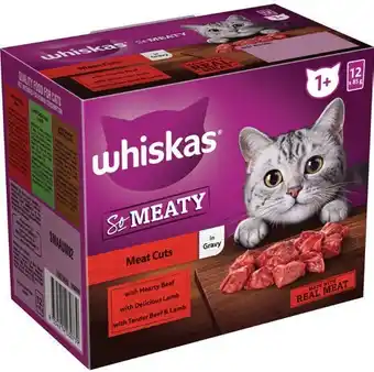 IGA Whiskas So Meaty or So Fishy Wet Cat Food 12x85g Selected Varieties offer