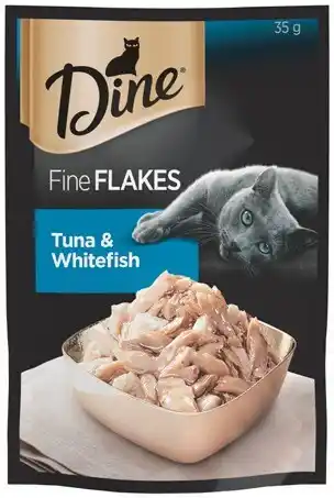 IGA Dine Fine Flakes or Soup Wet Cat Food 35‑40g Selected Varieties offer