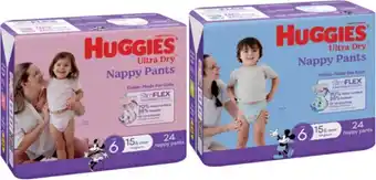 IGA Huggies Nappy Pants 24‑36 Pack Selected Varieties offer