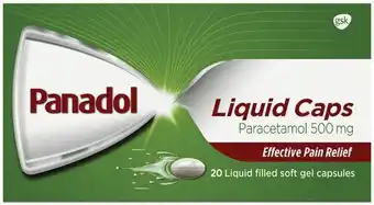 IGA Panadol Paracetamol 500mg Liquid Caps 20 Pack offer