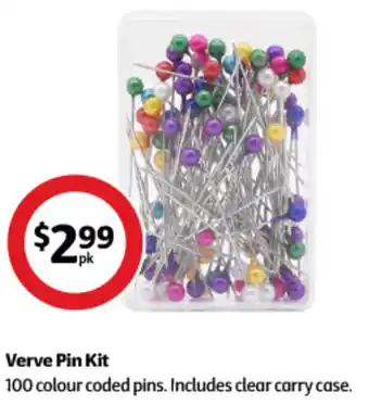 Coles Verve Pin Kit offer