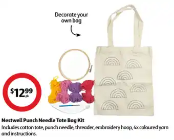 Coles Nestwell Punch Needle Tote Bag Kit offer