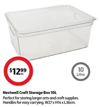 Coles Nestwell Craft Storage Box 10L offer