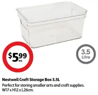 Coles Nestwell Craft Storage Box 3.5L offer