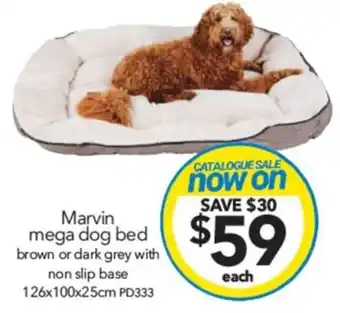 Cheap as Chips Marvin mega dog bed offer