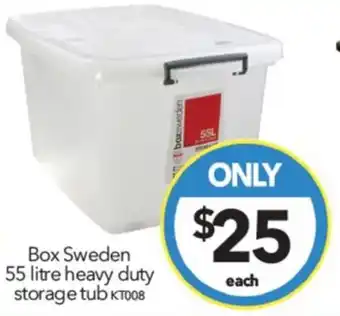 Cheap as Chips Box Sweden 55 litre heavy duty storage tub offer