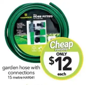 Cheap as Chips garden hose with connections 15 metre offer