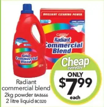 Cheap as Chips Radiant commercial blend 2kg powder offer