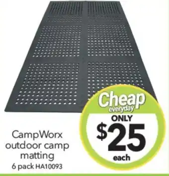 Cheap as Chips CampWorx outdoor camp matting offer