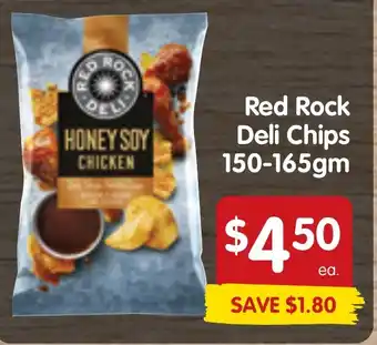 Spar Red Rock Deli Chips 150-165gm offer