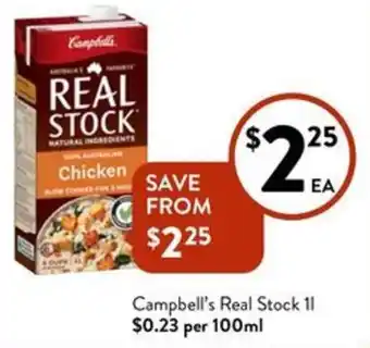 Foodworks Campbell's Real Stock 1L offer