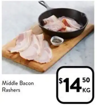 Foodworks Middle Bacon Rashers offer