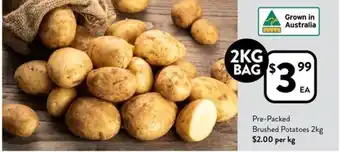 Foodworks Pre-Packed Brushed Potatoes 2kg offer