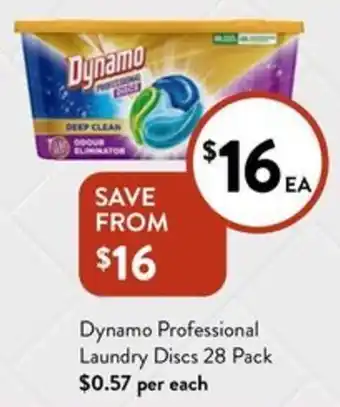 Foodworks Dynamo Professional Laundry Discs 28 Pack offer