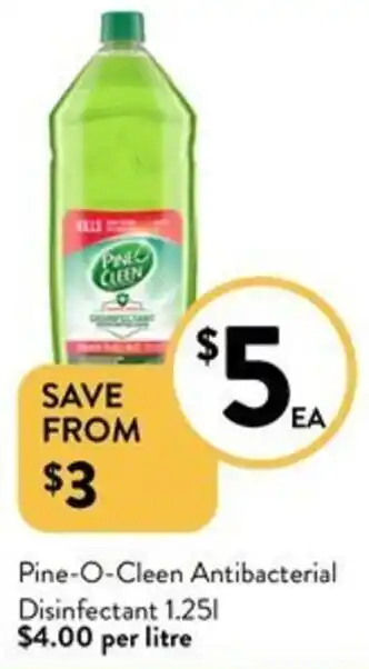 Foodworks Pine-O-Cleen Antibacterial Disinfectant 1.25L offer