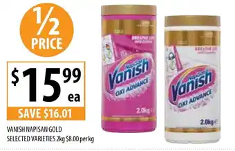 Supabarn VANISH NAPISAN GOLD SELECTED VARIETIES 2kg offer