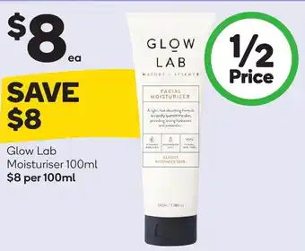 Woolworths Glow Lab Moisturiser 100ml offer