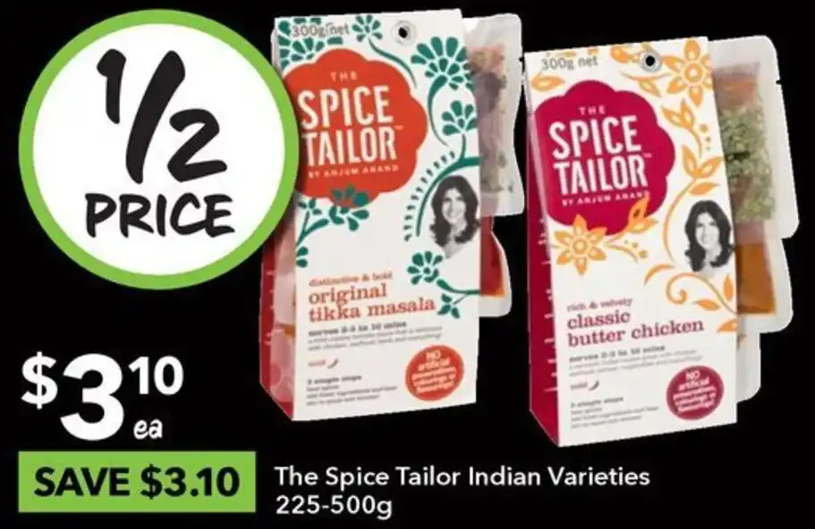 The Spice Tailor Indian Varieties 225-250g offer at Ritchies