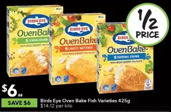 Ritchies Birds Eye Oven Bake Fish Varieties 425g offer