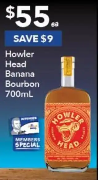 Howler Head Banana Bourbon 700mL