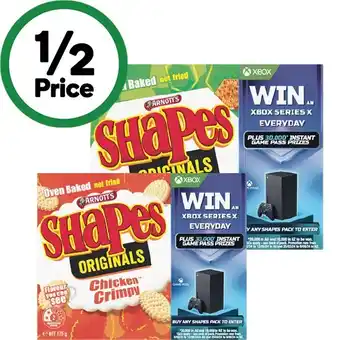 Woolworths Arnott's Shapes 160-190g or Shapes Fully Loaded 130g offer