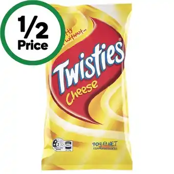 Woolworths Twisties Snacks 65-90g offer