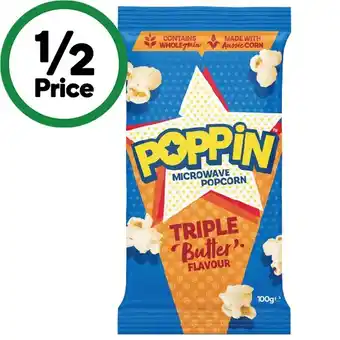 Woolworths Poppin Microwave Popcorn 85-100g offer